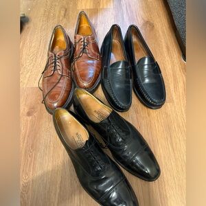 ALLEN EDMONDS PARK AVENUE DRESS SHOES and Loafers Lot 14AAA 14 3A